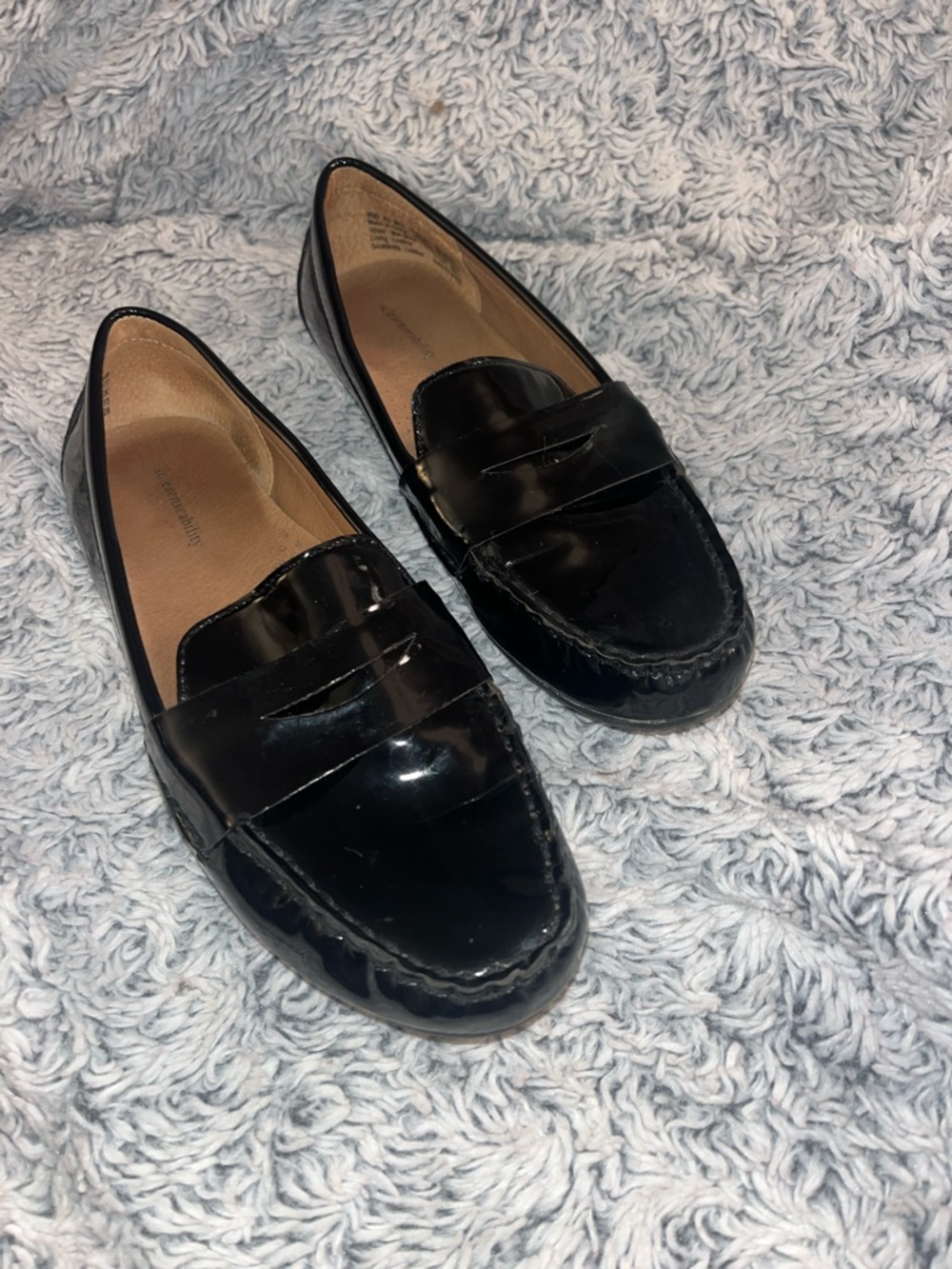 Kohl's Black Patent Penny Loafers for Women